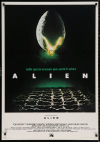 8k226 ALIEN 28x40 Italian commercial poster 1980s Ridley Scott outer space sci-fi monster classic!