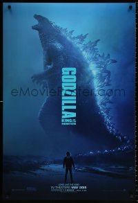 8k663 GODZILLA: KING OF THE MONSTERS teaser DS 1sh 2019 great full-length image of the creature!