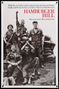 8k677 HAMBURGER HILL 1sh 1987 Dylan McDermott, Don Cheadle, Michael Boatman!