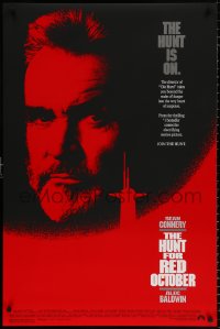 8k696 HUNT FOR RED OCTOBER 1sh 1990 Russian military submarine captain Sean Connery!