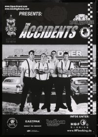 8k295 ACCIDENTS 17x23 German music poster 2005 Poison Chalice, image of the Swedish punk rock band!