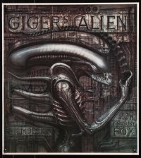 8k374 ALIEN 20x22 special poster 1990s Ridley Scott sci-fi classic, cool H.R. Giger art of monster!