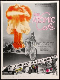 8k381 ATOMIC CAFE 18x24 special poster 1982 great colorful nuclear bomb explosion image!