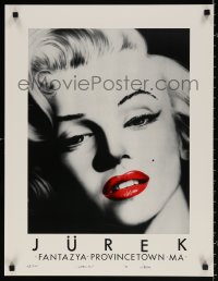 8k045 JUREK signed #28/500 20x26 art print 1985 by the artist, close-up of Marilyn Monroe!