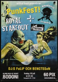 8k348 PUNKFEST 12x17 Swedish music poster 2000s Creature From the Black Lagoon one-sheet poster art!