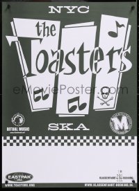 8k359 TOASTERS 20x27 German music poster 2000s cool art of musical notes and skull and crossbones!