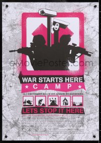 8k488 WAR STARTS HERE CAMP 17x23 German special poster 2012 cool art of camera, soldiers!