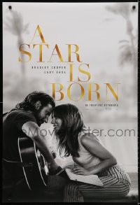 8k921 STAR IS BORN teaser DS 1sh 2018 Bradley Cooper stars and directs, romantic image w/Lady Gaga!