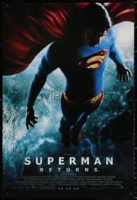 8k936 SUPERMAN RETURNS advance DS 1sh 2006 06.30 style, Bryan Singer, image of Routh in space!