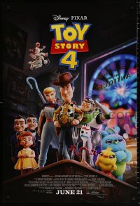 8k956 TOY STORY 4 advance DS 1sh 2019 Walt Disney, Pixar, Woody, Buzz Lightyear and cast!