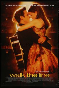 8k974 WALK THE LINE style C int'l DS 1sh 2005 Joaquin Phoenix as Johnny Cash, Reese Witherspoon!