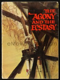 8m017 AGONY & THE ECSTASY souvenir program book 1965 Charlton Heston & Rex Harrison, Carol Reed!