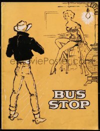 8m050 BUS STOP stage play souvenir program book 1955 Kim Stanley, William Inge, Galster art!