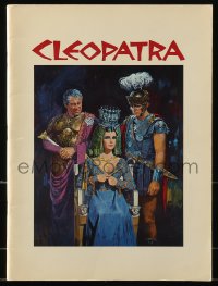 8m069 CLEOPATRA 52pg souvenir program book 1964 Elizabeth Taylor, Burton, Harrison, Terpning art!