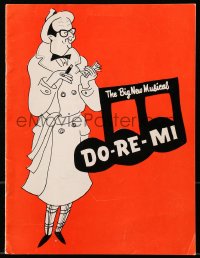8m082 DO-RE-MI stage play souvenir program book 1960 cartoon art of Phil Silvers on Broadway!