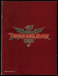 8m086 DRAGONSLAYER souvenir program book 1981 Peter MacNicol, Disney sword & sorcery fantasy movie!