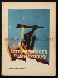 8m094 EXODUS souvenir program book 1961 Otto Preminger, classic cover art by Saul Bass!