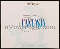 8m099 FANTASIA souvenir program book R1990 Disney classic 50th anniversary commemorative edition!