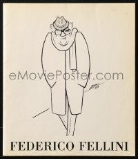 8m103 FEDERICO FELLINI exhibition Italian souvenir program book 1995 traveling retrospective!