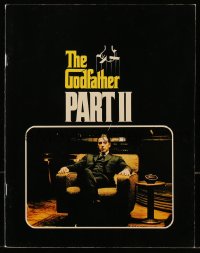 8m122 GODFATHER PART II souvenir program book 1974 Al Pacino in Francis Ford Coppola sequel!