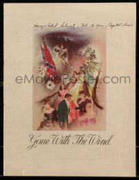 8m125 GONE WITH THE WIND souvenir program book 1939 Margaret Mitchell's story of the Old South!