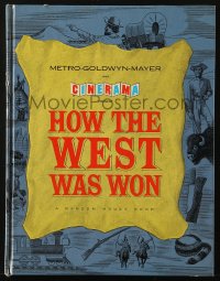8m163 HOW THE WEST WAS WON hardcover Cinerama souvenir program book 1964 John Ford, all-star cast!