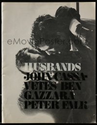 8m164 HUSBANDS souvenir program book 1970 Ben Gazzara, Peter Falk & John Cassavetes