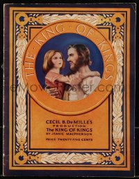 8m185 KING OF KINGS souvenir program book 1927 Cecil B. DeMille, H.B. Warner as Jesus Christ!
