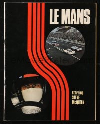 8m193 LE MANS souvenir program book 1971 race car driver Steve McQueen, cool different racing images!