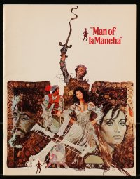 8m214 MAN OF LA MANCHA souvenir program book 1972 Peter O'Toole, Sophia Loren, Ted CoConis art!