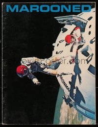 8m217 MAROONED souvenir program book 1969 astronauts Gregory Peck & Gene Hackman, John Sturges!
