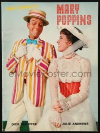 8m219 MARY POPPINS English souvenir program book 1964 Julie Andrews & Dick Van Dyke, Disney classic!