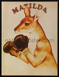 8m222 MATILDA souvenir program book 1978 Elliott Gould, wacky boxing kangaroo images!