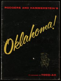 8m249 OKLAHOMA souvenir program book 1956 MacRae, Shirley Jones, Rodgers & Hammerstein, TODD-AO!