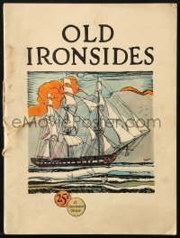 8m250 OLD IRONSIDES souvenir program book 1926 Wallace Beery, Esther Ralston, James Cruze, cool art