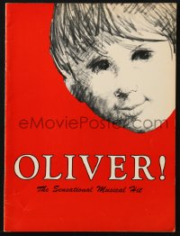 8m251 OLIVER stage play souvenir program book 1965 Charles Dickens' Oliver Twist on Broadway!