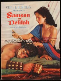 8m281 SAMSON & DELILAH souvenir program book 1949 Hedy Lamarr & Victor Mature, Cecil B. DeMille