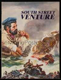 8m300 SOUTH STREET VENTURE souvenir program book 1984 cool art of sailor & ships at sea!