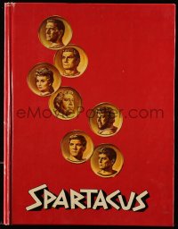 8m302 SPARTACUS hardcover souvenir program book 1961 Stanley Kubrick, art of top cast on gold coins!