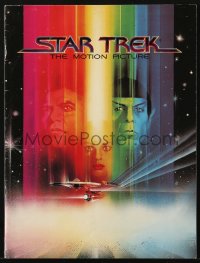 8m307 STAR TREK souvenir program book 1979 art of William Shatner & Leonard Nimoy by Bob Peak!