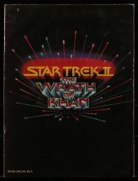 8m308 STAR TREK II souvenir program book 1982 The Wrath of Khan, Leonard Nimoy, William Shatner