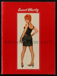 8m319 SWEET CHARITY souvenir program book 1969 Bob Fosse, Robert McGinnis art of Shirley MacLaine!