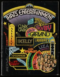 8m328 THAT'S ENTERTAINMENT souvenir program book 1974 classic MGM Hollywood movie scenes!