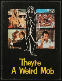 8m330 THEY'RE A WEIRD MOB Australian souvenir program book 1966 Powell & Pressburger comedy!