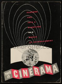 8m333 THIS IS CINERAMA souvenir program book 1954 a startling new world of entertainment!