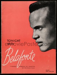 8m340 TONIGHT WITH BELAFONTE souvenir program book 1959 live performance of the singer!