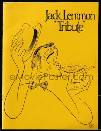 8m344 TRIBUTE stage play souvenir program book 1978 cover art of Jack Lemmon by Al Hirschfeld!