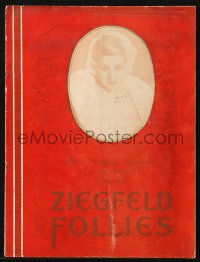 8m363 ZIEGFELD FOLLIES OF 1934 stage play souvenir program book 1934 Billie Burke, Broadway!