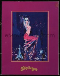 8m110 FOLIES-BERGERE stage play program 1995 great Leroy Neiman cover art of sexy showgirl!