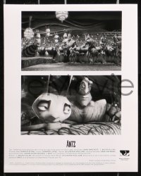 8m382 ANTZ presskit w/ 6 stills 1998 computer animated insects, great portraits of voice actors!